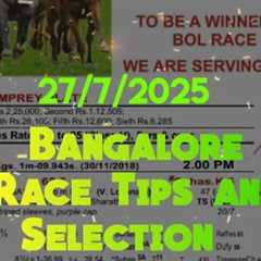Bangalore Race Tips and Selection || The Karnataka Mile Championship Cup