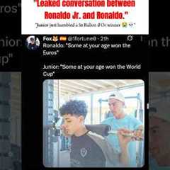 Just for fun | Ronaldo jr #ronaldo #ronaldojr #funnyfootball #humor #soccer #realmadrid #trendingnow