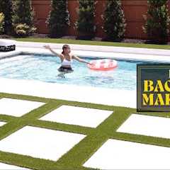 Our Insane POOL & PATIO TRANSFORMATION! (the full process)
