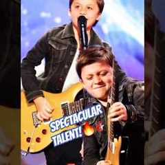 🎸10-Year-Old Guitar Prodigy Bay Melnick Virgolino SHOCKS The Judges! #shorts #AGT #guitarist..