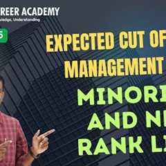 Expected Cut Off Marks for Tamil Nadu Management Quota - Rank List by Mizpah Career Academy