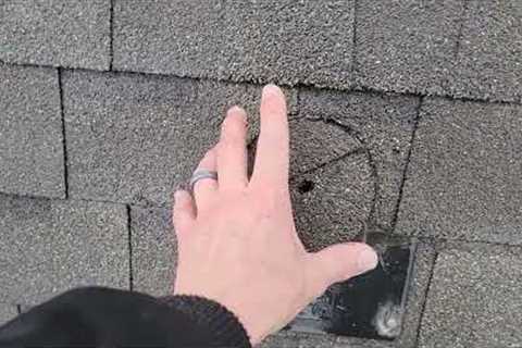 Roof leak due to bad roof install and nail placement / How to find a roof leak