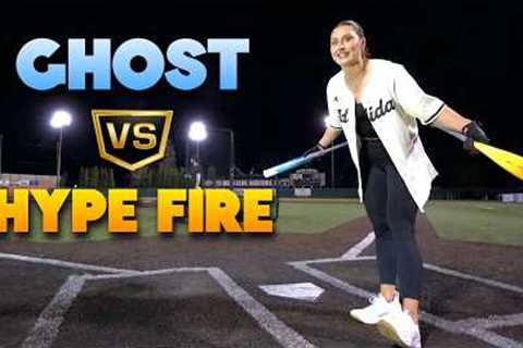 GHOST vs. HYPE FIRE | Softball Bat vs. Baseball Bat | HOME RUN DERBY