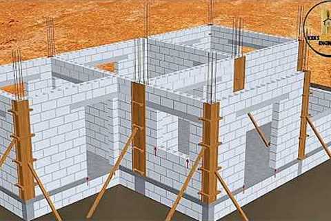 BUILDING CONSTRUCTION Part 1b| Best CONSTRUCTION Techniques and Amazing MASONRY WORK