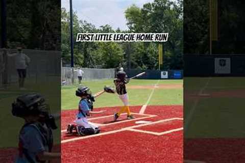 First little league home run #basebroz #baseballszn #baseball #baseballlove #homerun #giannimolfese