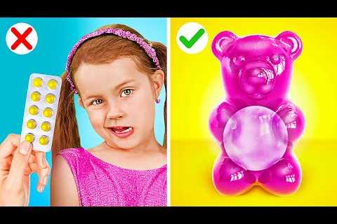 Emergency Hacks for Stressed Parents! Good Doctor vs Bad Doctor || Cool Parenting Hacks Situations