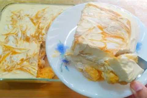 Mango delight recipe | Mango delight |mango delight easy recipe | mango dessert by Naz Kitchen
