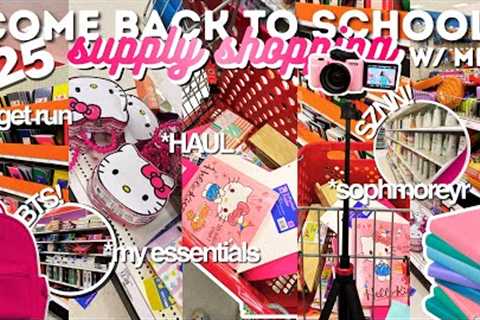 BACK TO SCHOOL SUPPLY SHOPPING '25 // sophmore year, target, haul | TijuanaNicole