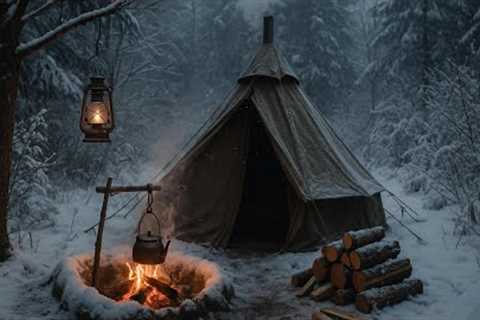 Survival Challenge: Building a Forest Shelter, Mastering Survival Skills &amp; Camping in the Wild