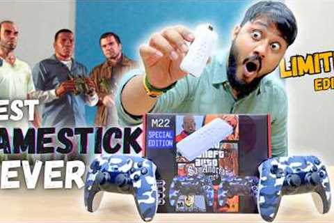 GTA SanAndreas On M22 GameStick Limited Edition? | M22 GTA Edition Unboxing &amp; 31,000+ Games Test