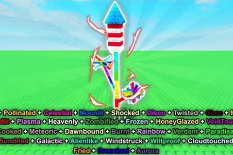 I Grew EVERY MUTATION On FIREWORK FLOWER In Roblox Grow A Garden...