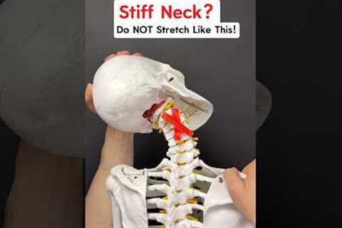 Got a STIFF NECK? Don’t stretch like this! Try this instead! #neckpain #neckpainrelief