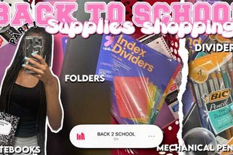 BACK TO SCHOOL SUPPLY SHOPPING ’25📓🎀|PART 1notebooks,folders,haul,dividers| sophomore year