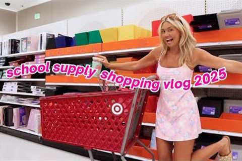 SCHOOL SUPPLY SHOPPING VLOG 2025 | Back to School Shopping at TARGET!!!