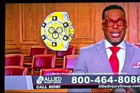 Allied Injury Group Commercial - Get this luxurious gold watch..