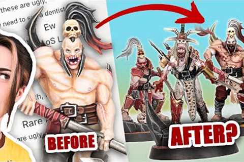 I gave these Controversial Miniatures a MAKEOVER...But Can I Make you Like Them?