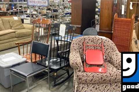 GOODWILL SHOP WITH ME SOFAS ARMCHAIRS TABLES DECOR FURNITURE KITCHENWARE SHOPPING STORE WALK THROUGH