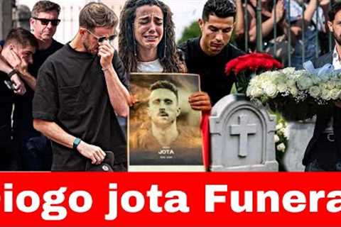 Diogo Jota Funeral attended by Cr7, his wife, Liverpool players and Portugal, crying