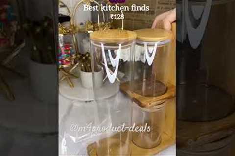 Stylish Kitchen Jars Set Under ₹130 | Best Budget Find from Meesho!