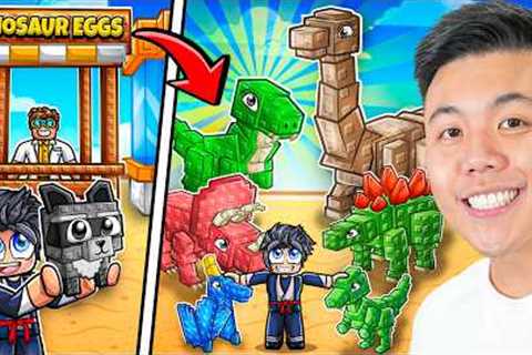 I Hatched A Full Dinosaur Army in Grow a Garden! (Roblox)