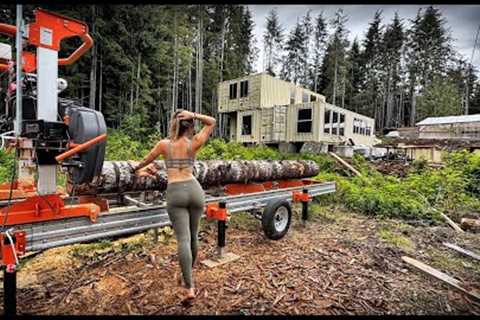BUILDING a HUGE SHIPPING CONTAINER HOUSE | NEW SAWMILL, FREE LUMBER - I MAKE the MOST EXPENSIVE SALT