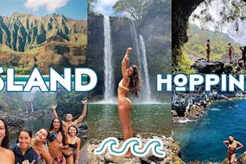 HAWAIIAN ISLAND HOPPING | weekend trips to Big Island and Kauai | boats, dolphins, waterfalls + more