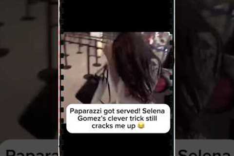 Paparazzi got served! Selena Gomez's clever trick still cracks me up 😂 #paparazzi  #selenagomez