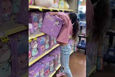 Buying all the Squishmallows   you can carry in 10 Seconds‼️#shorts #squishmallows #challenge #fypシ