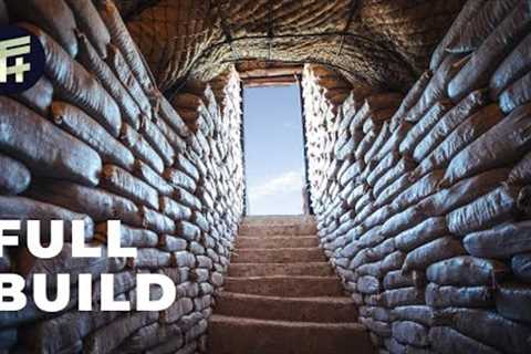 7 MINUTE BUILD | Off-Grid DIY Underground Earthbag Pantry, Root Cellar, and Storm Shelter