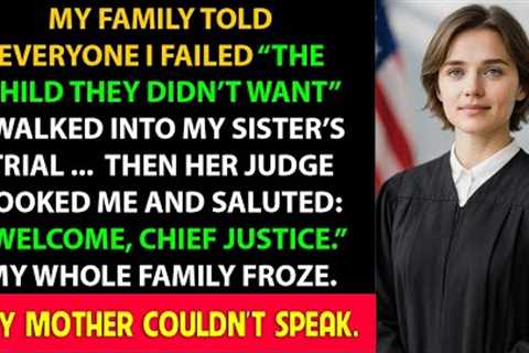 Family Said I Failed — Then My Sister’s Judge Looked at Me and Said, ‘You’re the Chief Justice?’
