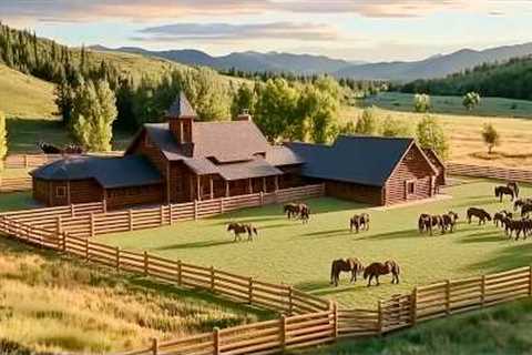 Man Transforms Land into a Ranch with a Stunning Custom-Built House | by @sasha_lera