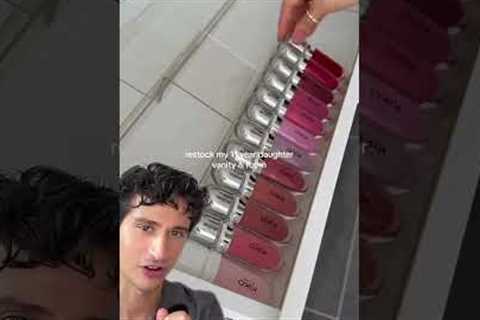 SHOCKING: 11 year-old’s vanity restock #dermreacts #skincare #makeup #asmr #restock