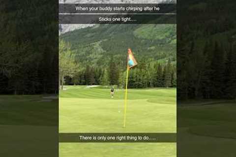Sometimes silence is the best sound ⛳️ 🏔️ #golfswing #golfing #mountains #golf