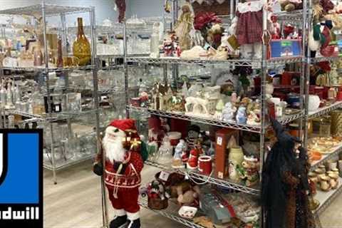 GOODWILL SHOP WITH ME HOME DECOR CHRISTMAS DECORATIONS KITCHENWARE SHOPPING STORE WALK THROUGH