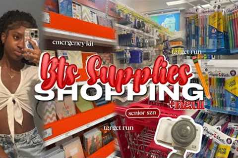 BACK TO SCHOOL SUPPLY SHOPPING + HAUL 2025 | senior year edition , target ☆
