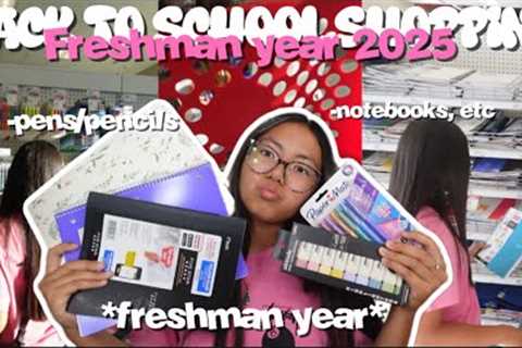 back to school supplies shopping 2025 || FRESHMAN YEAR ||