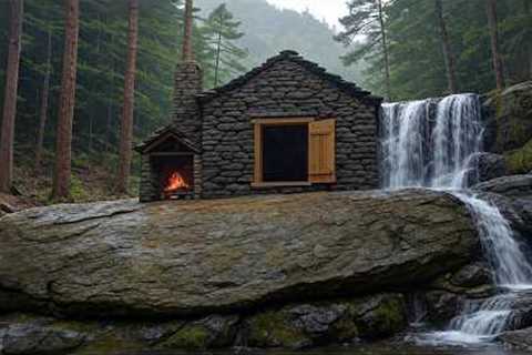 Survival Mastery: Building a Gorgeous Stone House by Forest Stream 2025