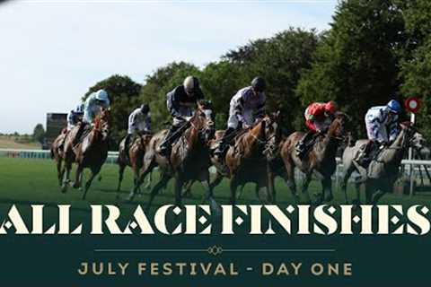 All race finishes from day one of the Debenhams July Festival at Newmarket racecourse