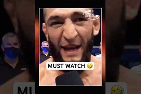 😂 Khamzat Chimaev said ‘I smash everybody’ then THIS happened #shorts #youtubeshorts #trending #ufc