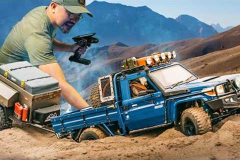 Rc Crawler Toyota RC Cars Towing Trailers: Extreme Off-Road Challenges