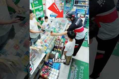 When the boy made a mistake, his father's actions were touching.#parenting #family #shorts