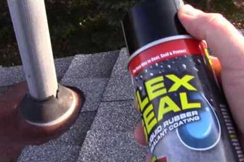 Using Flex Seal (as seen on TV) to prevent a roof leak