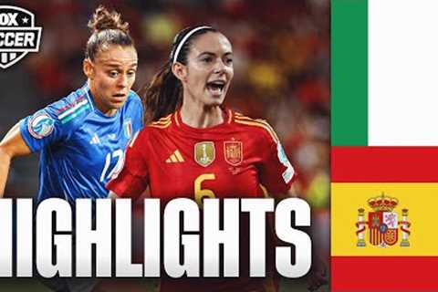 Italy vs. Spain UEFA Women's Euro 2025 Highlights | FOX Soccer