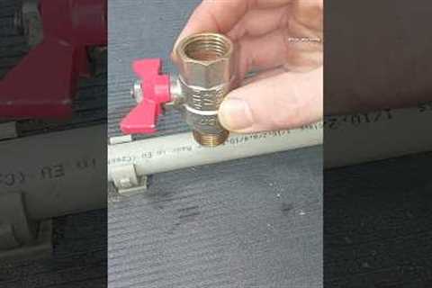 DIY plumbing basics! How to quickly and safely tap into a pipe under pressure #diy #plumbing #skills