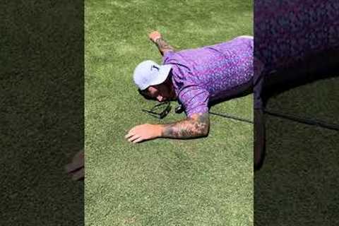 Would you ever try this with your friends? #golf #golfcourse #golfcoach #golflesson #golfswing