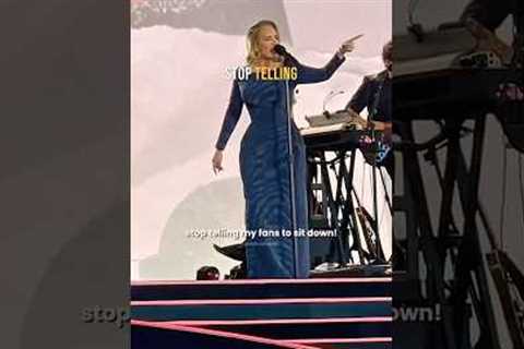 Adele Defends Fans Against Security During Concert 😦 #shorts #adele #celebrity