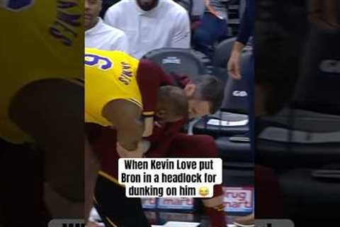 LeBron put K-Love on a poster 😮