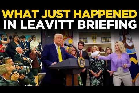 White House Briefing LIVE | What Went Wrong During  Karoline Leavitt Press Briefing | US News