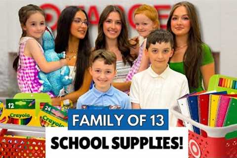 BACK TO SCHOOL SUPPLIES SHOPPING WITH 9 KIDS TARGET 2025