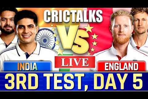 Live: IND vs ENG, 3rd TEST, Day 5 , Live Cricket Score, Today Cricket Test Match, India vs England
